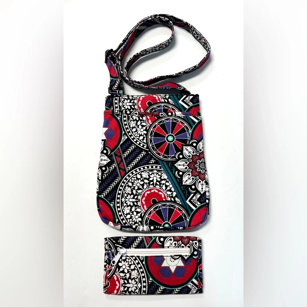 KAVU Crossbody Red,White & Black Bag & Wallet